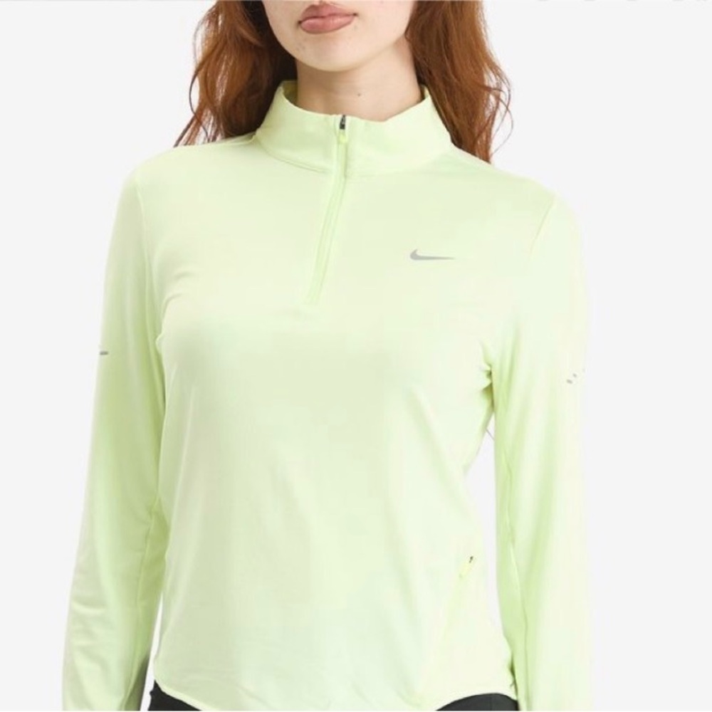 Nike Neon Green Quarter-Zip Top
